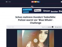 Bild zum Artikel: Schon mehrere Hundert Todesfälle: Polizei warnt vor 'Blue Whale'-Challenge