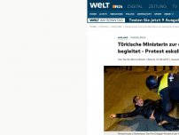 Bild zum Artikel: Niederlande: Türkische Ministerin zur deutschen Grenze begleitet - Protest eskaliert