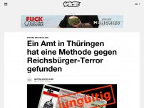 Bild zum Artikel: Ein Amt in Thüringen hat eine Methode gegen Reichsbürger-Terror gefunden