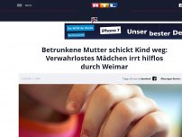 Bild zum Artikel: Betrunkene Mutter schickt Kind weg: Verwahrlostes Mädchen irrt hilflos durch Weimar