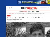 Bild zum Artikel: Nach Albtraum-Einbruch in Mülheim-Styrum - Polizei fahndet jetzt nach diesem mutmaßlichen Täter