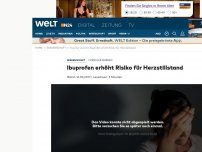 Bild zum Artikel: Forscher warnen: Ibuprofen erhöht Risiko für Herzstillstand