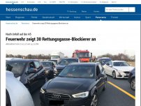 Bild zum Artikel: Feuerwehr zeigt 30 Rettungsgasse-Blockierer an