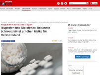 Bild zum Artikel: Herzstillstand-Risiko - Schmerzmittel heben Wahrscheinlichkeit für plötzlichen Herztod