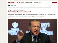 Bild zum Artikel: Erdogans Rat an Türken in Europa: 'Habt fünf Kinder, nicht drei'