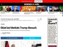 Bild zum Artikel: Eklat bei Merkels Trump-Besuch
