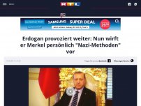 Bild zum Artikel: Erdogan provoziert weiter: Nun wirft er Merkel persönlich 'Nazi-Methoden' vor