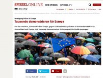 Bild zum Artikel: Bewegung Pulse of Europe: Tausende demonstrieren für Europa