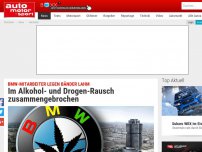 Bild zum Artikel: BMW-Mitarbeiter legen Bänder lahm: Im Alkohol- und Drogen-Rausch zusammengebrochen