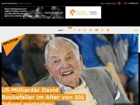 Bild zum Artikel: US-Milliardär David Rockefeller im Alter von 101 Jahren gestorben