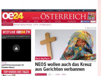 Bild zum Artikel: NEOS wollen auch das Kreuz aus Gerichten verbannen