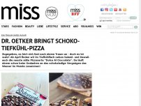 Bild zum Artikel: Ein Traum wird wahr: Dr. Oetker bringt Schoko-Tiefkühl-Pizza
