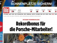 Bild zum Artikel: 9.111 Euro! - Rekordbonus für die Porsche-Schaffer!