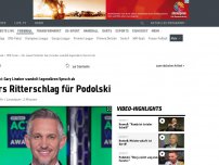 Bild zum Artikel: Linekers Twitter-Ritterschlag für Podolski