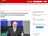 Bild zum Artikel: Bundestag - Weil es sonst ein AfD-Mann wird: Lammert will Regeln für den Alterspräsidenten ändern