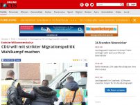 Bild zum Artikel: Ende der Willkommenskultur  - CDU will mit strikter Migrationspolitik Wahlkampf machen
