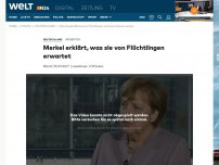 Bild zum Artikel: Migration: Merkel erklärt, was sie von Flüchtlingen erwartet