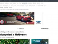 Bild zum Artikel: Vettel nutzt Mercedes-Bock zum Sieg in Melbourne