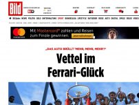 Bild zum Artikel: „Auto will immer mehr!“ - Vettel im Ferrari-Glück