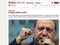 Bild zum Artikel: Nazi-Vorwürfe: Erdogan poltert weiter