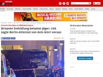 Bild zum Artikel: Internes Schreiben an NRW-Ministerium - Brisante Enthüllung belastet Jäger: LKA sagte Berlin-Attentat von Anis Amri voraus