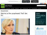 Bild zum Artikel: Marine Le Pen prophezeit „Tod“ der EU