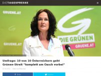 Bild zum Artikel: Umfrage: 10 von 10 Österreichern geht Grünen-Streit “komplett am Oasch vorbei”