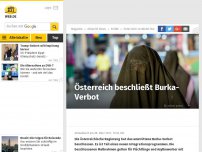Bild zum Artikel: Österreich beschließt Burka-Verbot