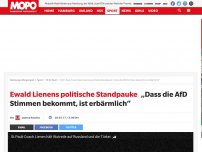 Bild zum Artikel: Ewald Lienens politische Standpauke: „Dass die AfD Stimmen bekommt, ist erbärmlich“