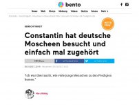 Bild zum Artikel: Constantin hat deutsche Moscheen besucht und einfach mal zugehört