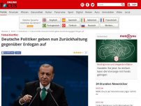 Bild zum Artikel: Nach heftigen Attacken - Deutsche Politiker geben nun Zurückhaltung gegenüber Erdogan auf