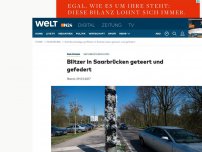 Bild zum Artikel: Sachbeschädigung: Blitzer in Saarbrücken geteert und gefedert