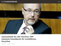 Bild zum Artikel: Sammelstelle für alte Flaschen: ÖVP bekommt Umweltpreis für vorbildliches Recycling