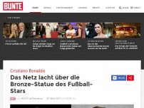 Bild zum Artikel: Cristiano Ronaldo: Das Netz lacht über die Bronze-Statue des Fußball-Stars