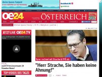 Bild zum Artikel: 'Herr Strache, Sie haben keine Ahnung!'