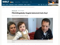 Bild zum Artikel: Brief vom BAMF: Flüchtlingsbaby Angela bekommt kein Asyl