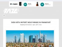 Bild zum Artikel: Sven Väth initiert neue Parade in Frankfurt