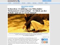 Bild zum Artikel: Schweden: 13-Jährige von Mitschüler Mohammed vergewaltigt – Er blieb an der Schule und tat es noch einmal!
