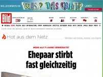 Bild zum Artikel: 71 Jahrelang untrennlich - Ehepaar stirbt fast gleichzeitig