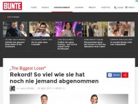 Bild zum Artikel: „The Biggest Loser“: Rekord! So viel wie sie hat noch nie jemand abgenommen