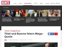 Bild zum Artikel: Tatort: Fangschuss - Thiel und Boerne feiern Mega-Quote