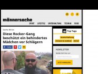 Bild zum Artikel: Ein behindertes Mädchen wird öffentlich verprügelt. Diese Rocker greifen ein | Männersache