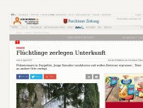 Bild zum Artikel: Flüchtlinge zerlegen Unterkunft