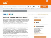 Bild zum Artikel: Armin Wolf erhält den Axel-Corti-Preis 2017