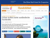 Bild zum Artikel: Zuwanderung dringend erwünscht: Grüne wollen mehr ausländische Fachkräfte