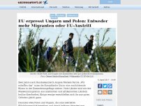 Bild zum Artikel: EU erpresst Ungarn und Polen: Entweder mehr Migranten oder EU-Austritt