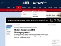 Bild zum Artikel: NFL: Medien: Amazon erhält NFL-Übertragungsrechte