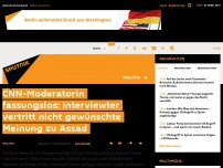 Bild zum Artikel: CNN-Moderatorin fassungslos: Interviewter vertritt nicht gewünschte Meinung zu Assad