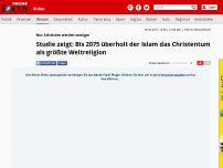 Bild zum Artikel: Nur Atheisten werden weniger - Studie zeigt: Bis 2075 überholt der Islam das Christentum als größte Weltreligion