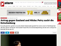 Bild zum Artikel: Machtkampf in der AfD: Antrag gegen Gauland und Höcke: Petry sucht die Entscheidung